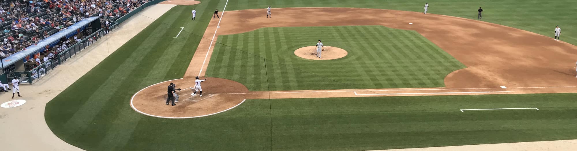 green baseball field Detroit